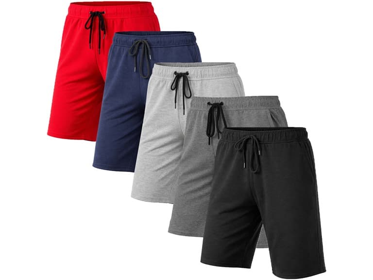 5Pk Womens Loose Fit T/F Active Shorts - Image 1