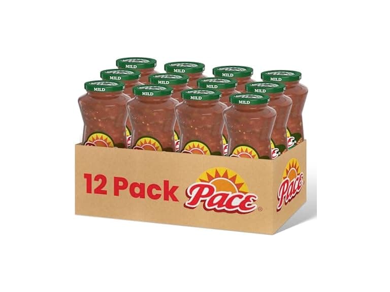 Pace Salsa, Chunky Salsa Mild, 16 Ounce Jar (Pack of 12) - Image 1