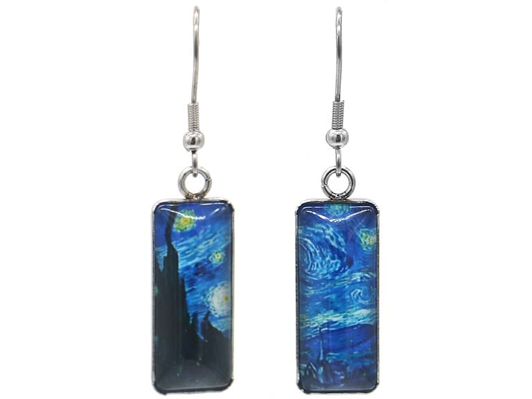 A Starry Night Hook Earrings - Image 1