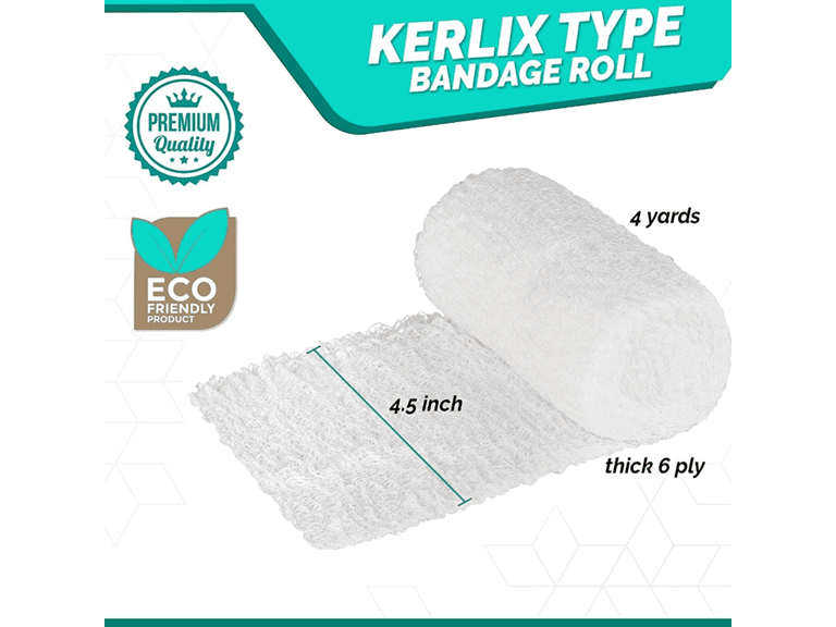 Cotton Gauze Bandage Roll 4.5" 16-Pack