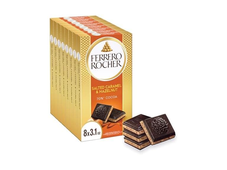 Ferrero Rocher Dark Choc Hazelnut Bars 8 - Image 1