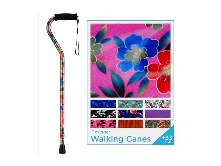 Nova Joy Designer Offset Walking Cane for Senior - Image 1