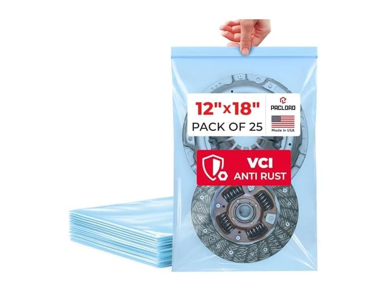VCI Reclosable Poly Bags 12" x 18", Pack of 25-4 mil - Image 1