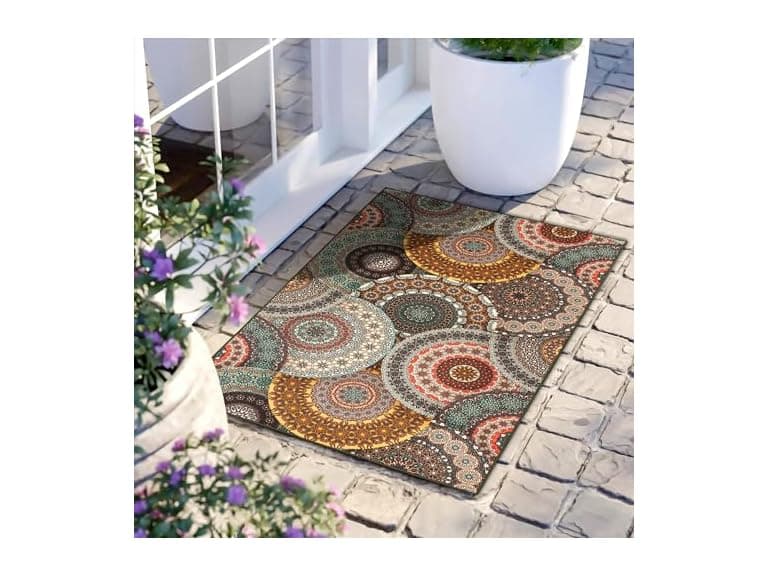 Superior Bohemian Medallion Indoor Outdoor Area Rug (Your Choice) - Image 1