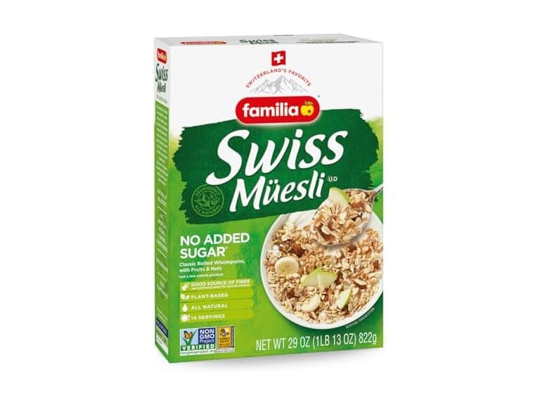 Familia Swiss Muesli Cereal, 0g Added Sugar, 29oz. - Image 1