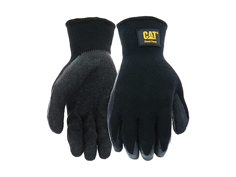 CAT Textured Latex Palm Gloves - Black, Medium - Image 1