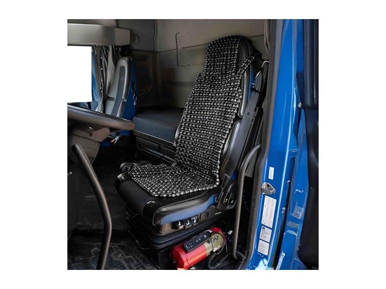 Zone Tech SE0096 Beaded Seat Cover for Cars Black Blac - Image 1