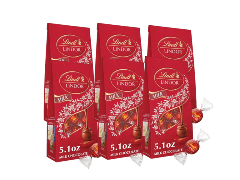 Lindt Lindor Milk Choc Truffles 5.1oz 6p - Image 1
