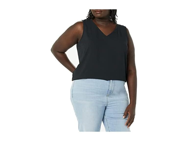 Amazon Essentials Women Regular-Fit V Neck Top - Image 1