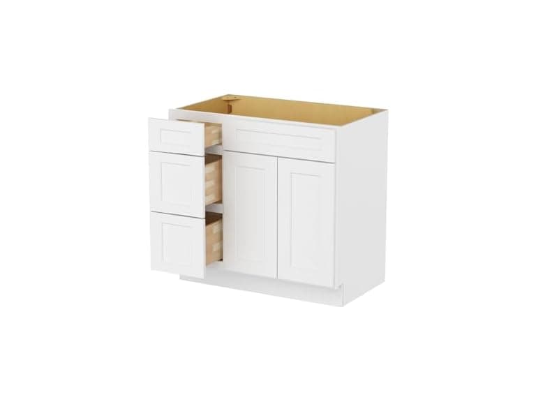 Furinno Furinno Shaker Drawers Left Bath Vanity - Image 1