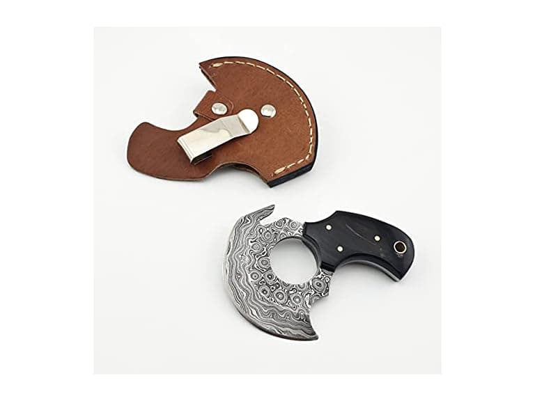 Vetus Knives Skinning Knife BULL Horn - Image 1