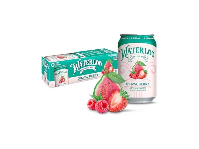 12PK Waterloo Sparkling Water, Guava Berry - Image 1