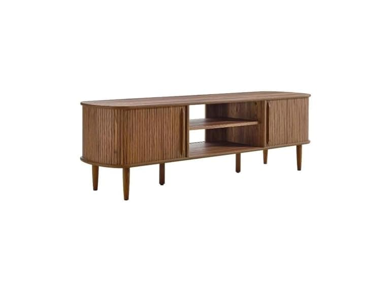 Modway Contour 63" TV Stand, Walnut - Image 1