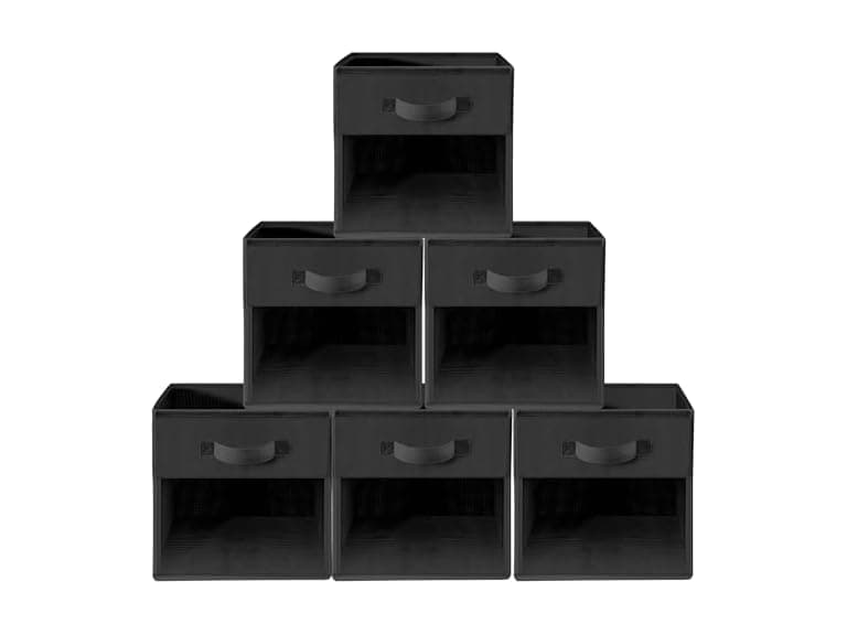 STORAGEIDEAS Storage Cubes, 13 Inch Cube Storage Bins Black - Image 1