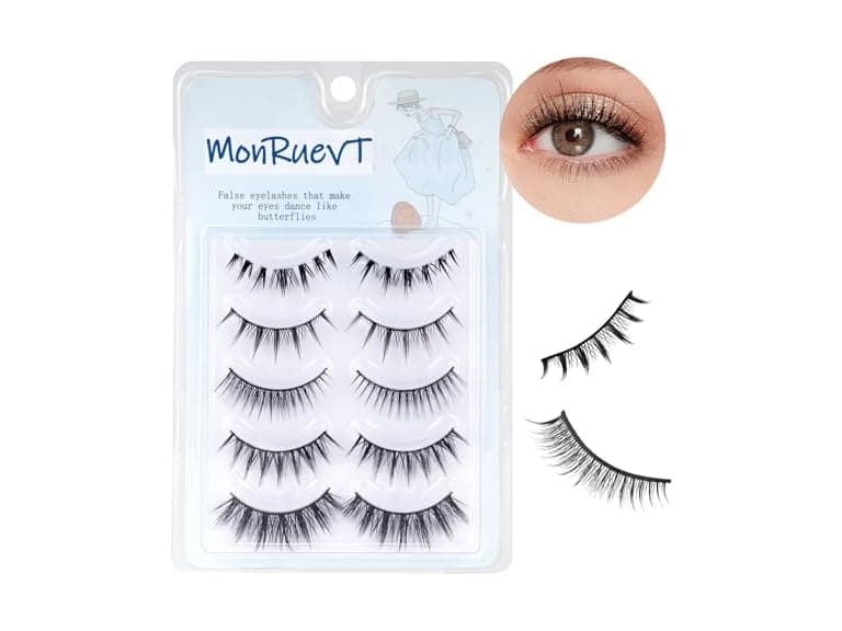 MONRUEVT Handmade False Eyelashes - Image 1
