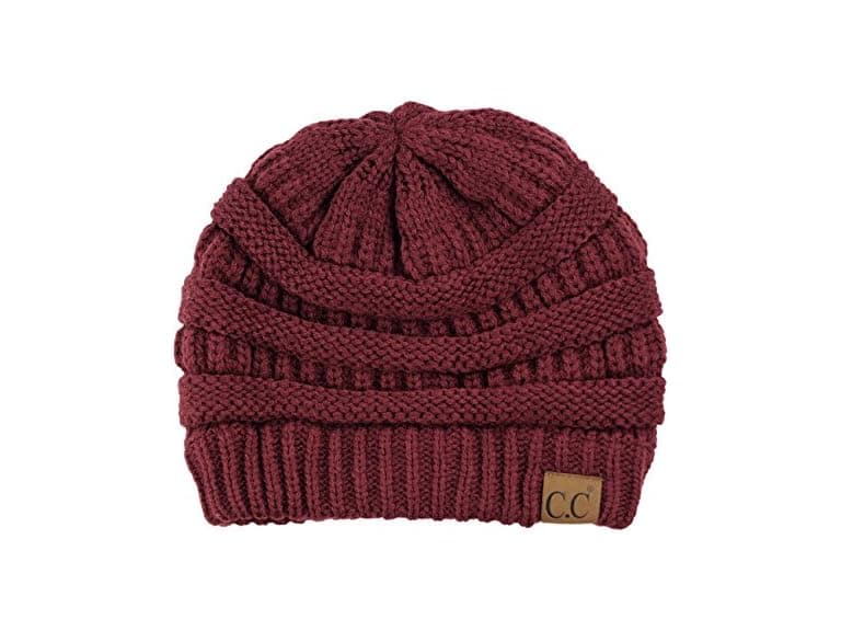 C.C Men (OS) Trendy Chunky Soft Stretch Skully - Image 1