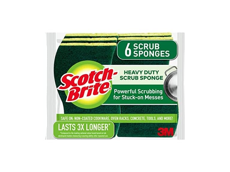 Scotch-Brite Heavy Duty Scrub Sponges 36 Scrubbing Sponges - Image 1