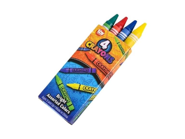 Rhode Island Novelty 4 PC CRAYON SET - Image 1