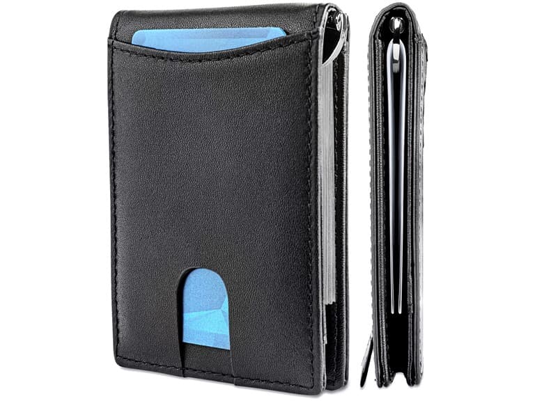 RFID Blocking Slim Leather Wallet - Image 1