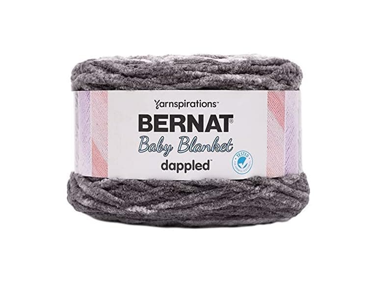 Bernat Baby Blanket Dappled Charcoal Yarn - Image 1