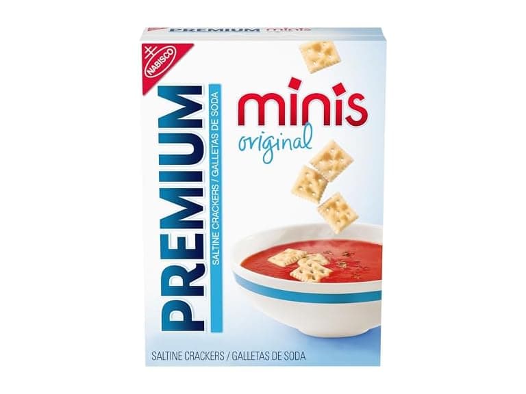 Premium Original Mini Saltine Crackers, 11oz - Image 1