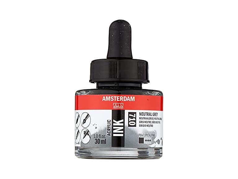 Amsterdam Acrylic Ink Btl 30 ml Neutral Grey - Image 1