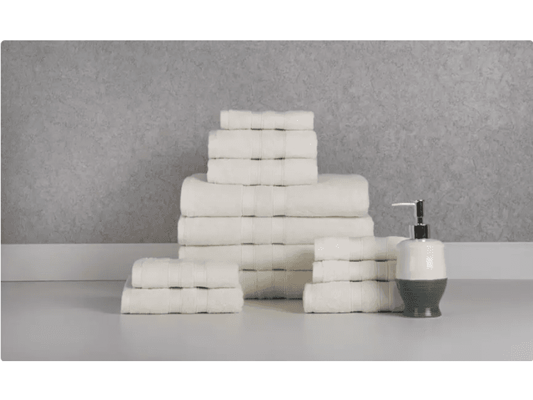 12-Piece Egyptian Cotton Towel Set - Image 1