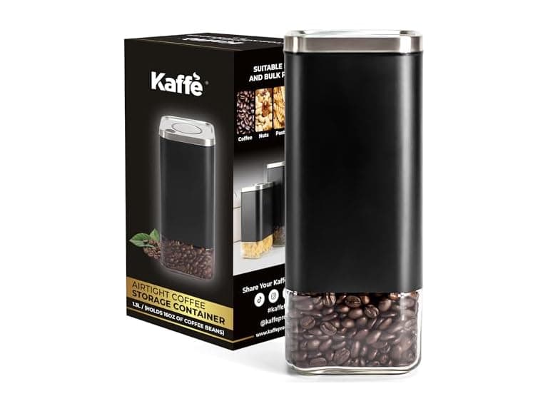 Kaffe Glass Coffee Canister (16oz) - Image 1