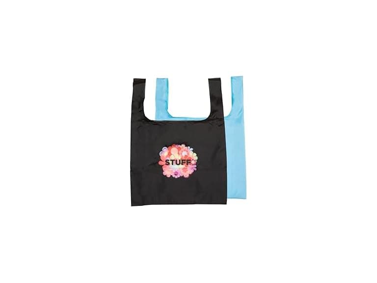 MIAMICA Travel Tote Bag, Black & Blue - Image 1