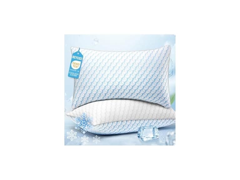 HEYCUZI Cooling Bed Pillows, Queen Size - Image 1