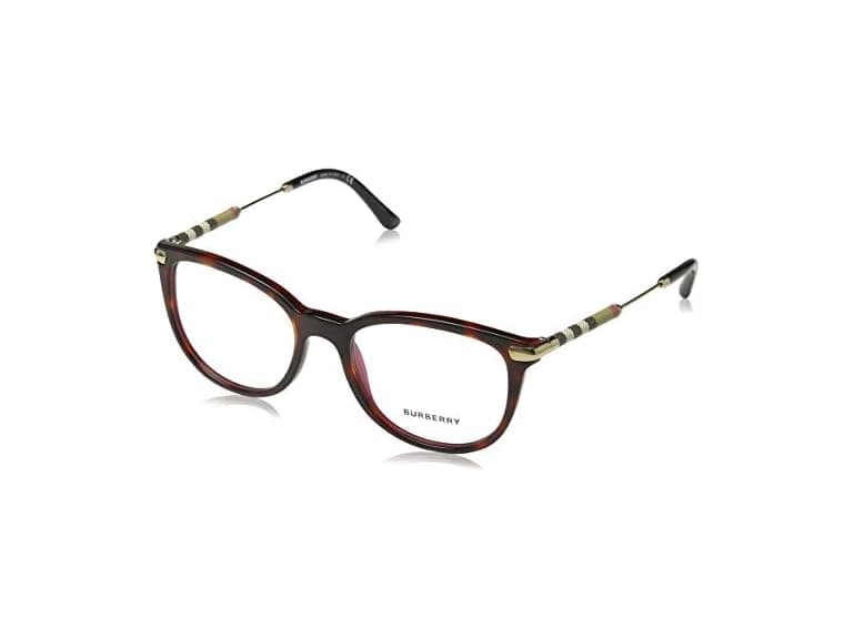 Burberry Havana Bordeaux Square Eyeglasses - Image 1