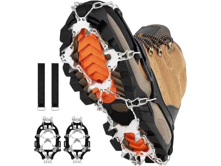 Crampons for Shoes with 28 Stainless Steel Spikes - Image 1