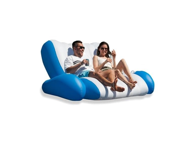 Zone Tech Inflatable Pool Floats Adults, Recliner Float - Image 1