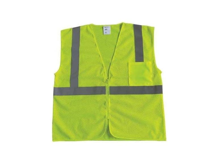 Materro U-Block Vest, Class2 Yellow/Grn, M - Image 1