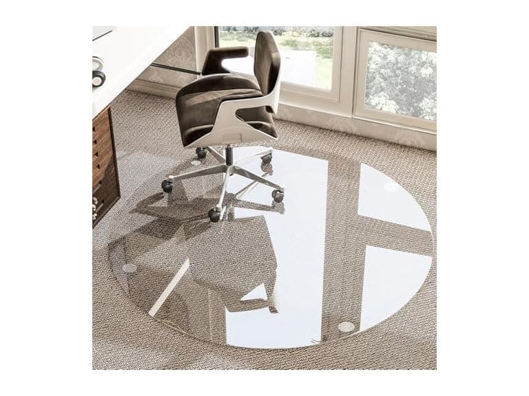 46" Tempered Glass Chair Mat - Image 1