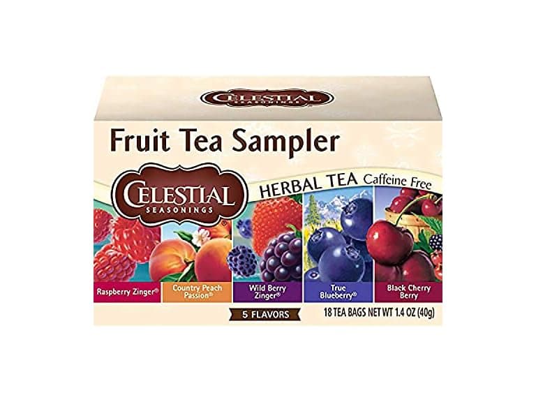 18CT Celestial Seasonings Fruit Tea Sampler - Image 1