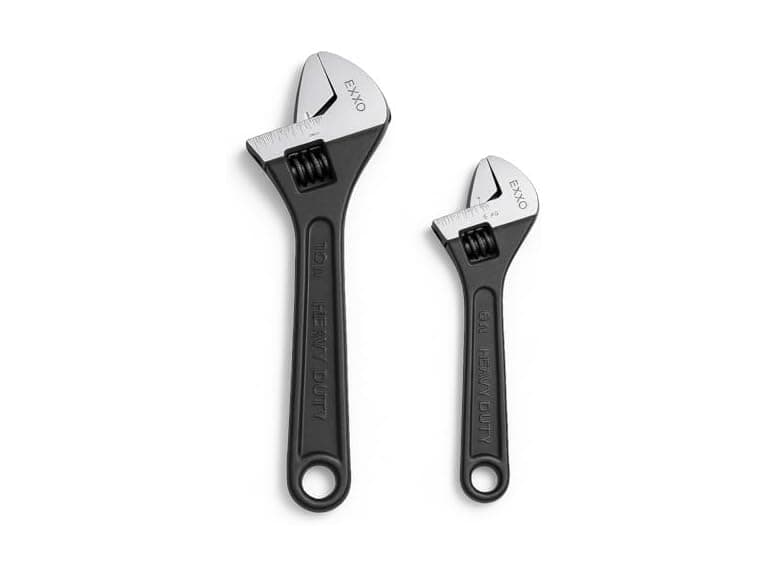 EXXO 4003 2 pc Adjustable Wrench Set - Image 1