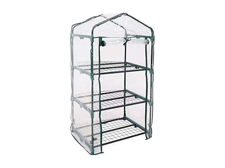 Sunnydaze Outdoor Portable 3-Tier Mini Greenhouse - Image 1