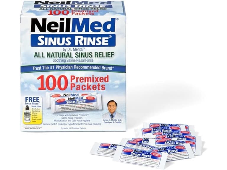 (100 CT) NeilMed Sinus Rinse Premixed Refill Packets - Image 1