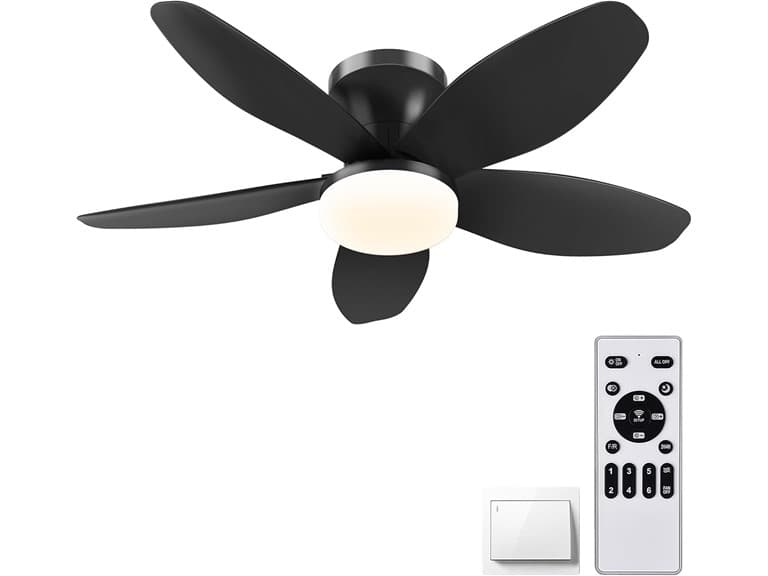 AYSEMO Low Profile Ceiling Fan | 36" (Open Box) - Image 1