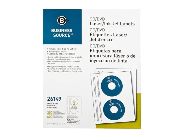 Business Source Business Source Laser/Inkjet CD/DVD - Image 1