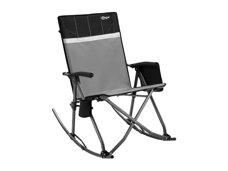 Portal Grey/Black Rocking Camping Chair - Image 1