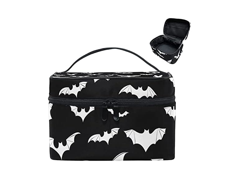 9" Goth Travel Makeup Bag