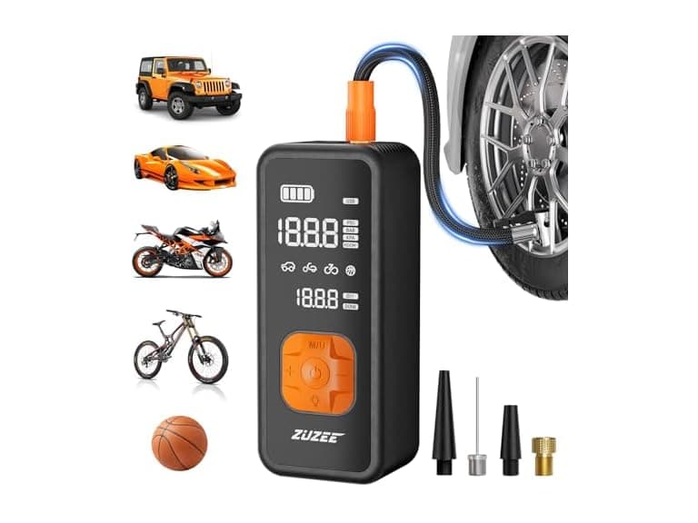 ZUZEE BH-858 Tire Inflator Portable Air Compressor - Image 1
