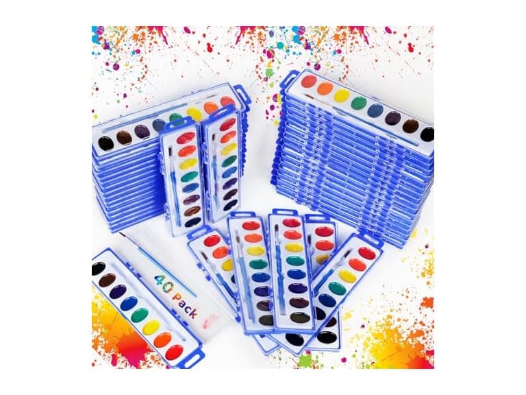 KMLYDGS 40 Pack Watercolor Paint Set - Image 1