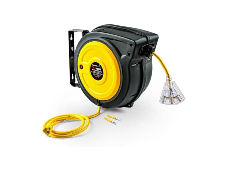 ReelWorks Extension Cord Reel Retractable 12AWG x 50'