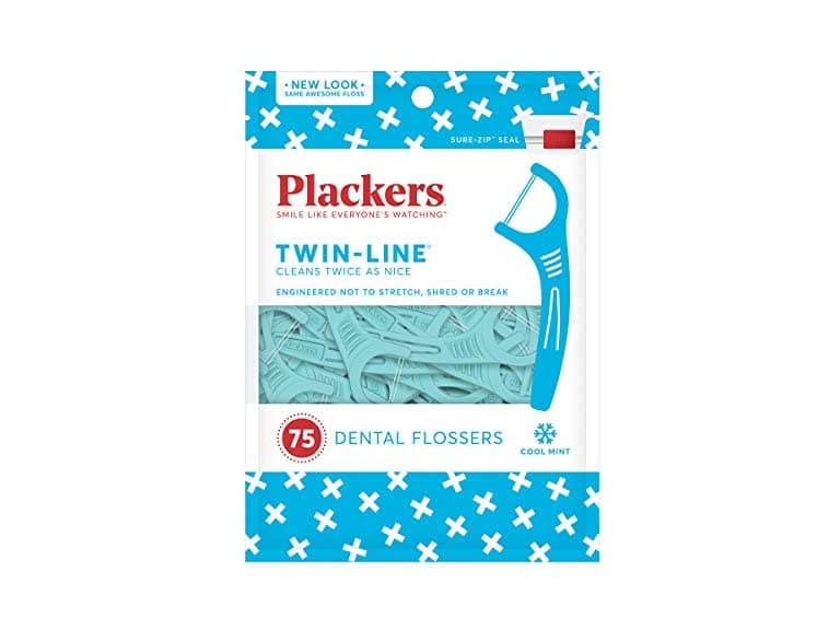 Plackers Twin-Line Dental Flossers 75ct - Image 1