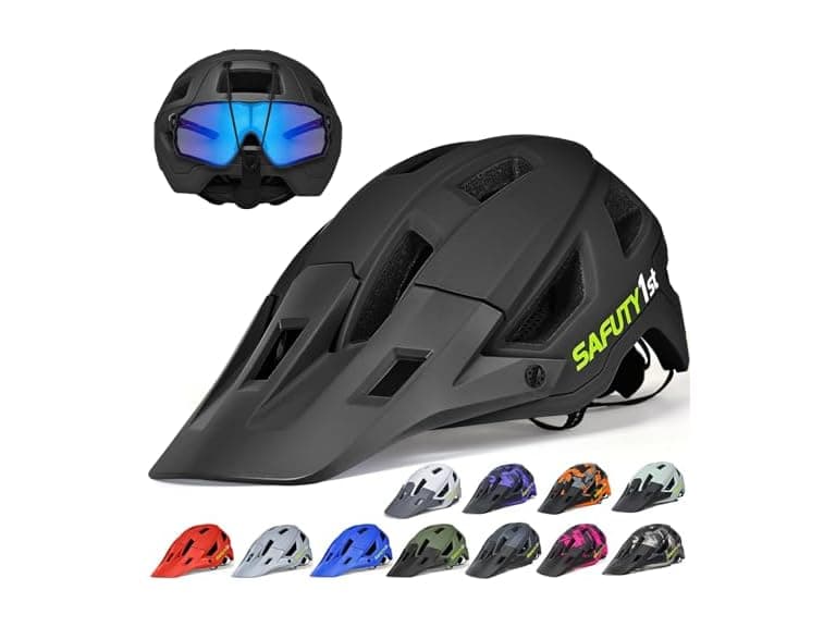 Black Mountain Bike Helmet for Adults - Image 1
