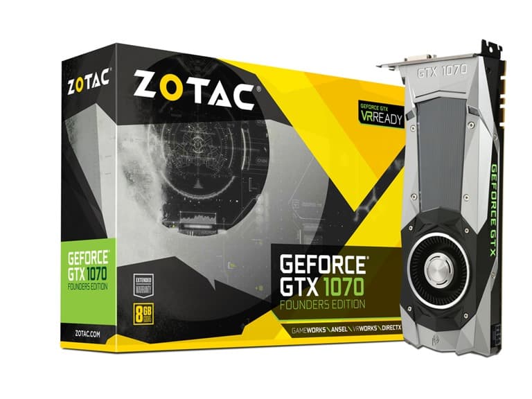ZOTAC GeForce GTX 1070 Founders Edition - Image 1