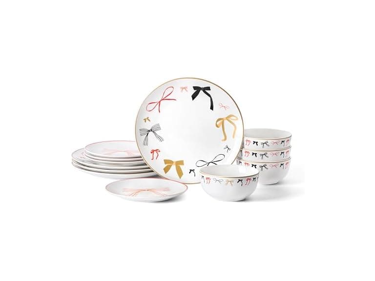 Stone Lain Rosie 12-Piece Dinnerware Set Porcelain Multicolored - Image 1